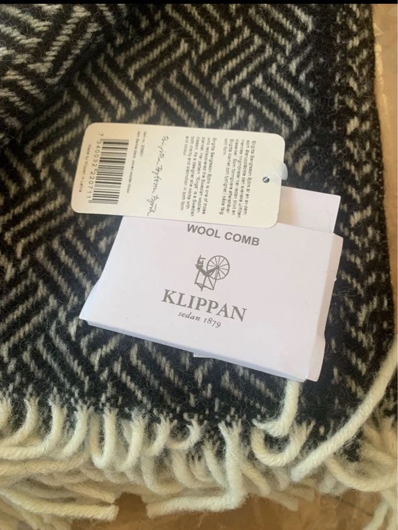 【新品未使用】ACTUS伊勢丹取扱い☆KLIPPANスローケット130×200