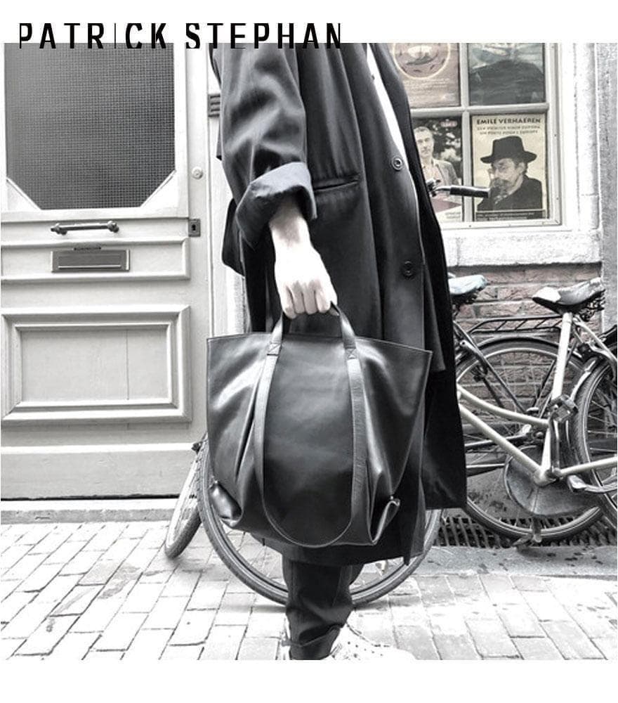 パトリックステファン レザートートバッグ ブラック 本革