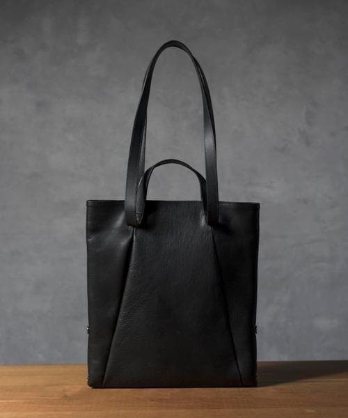 パトリックステファン レザートートバッグ ブラック 本革