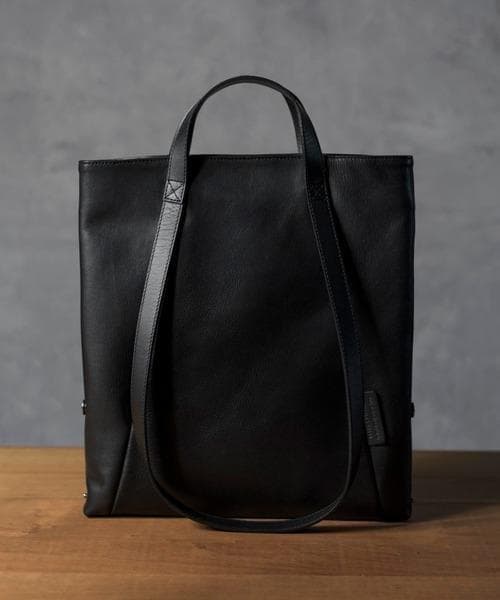 パトリックステファン レザートートバッグ ブラック 本革