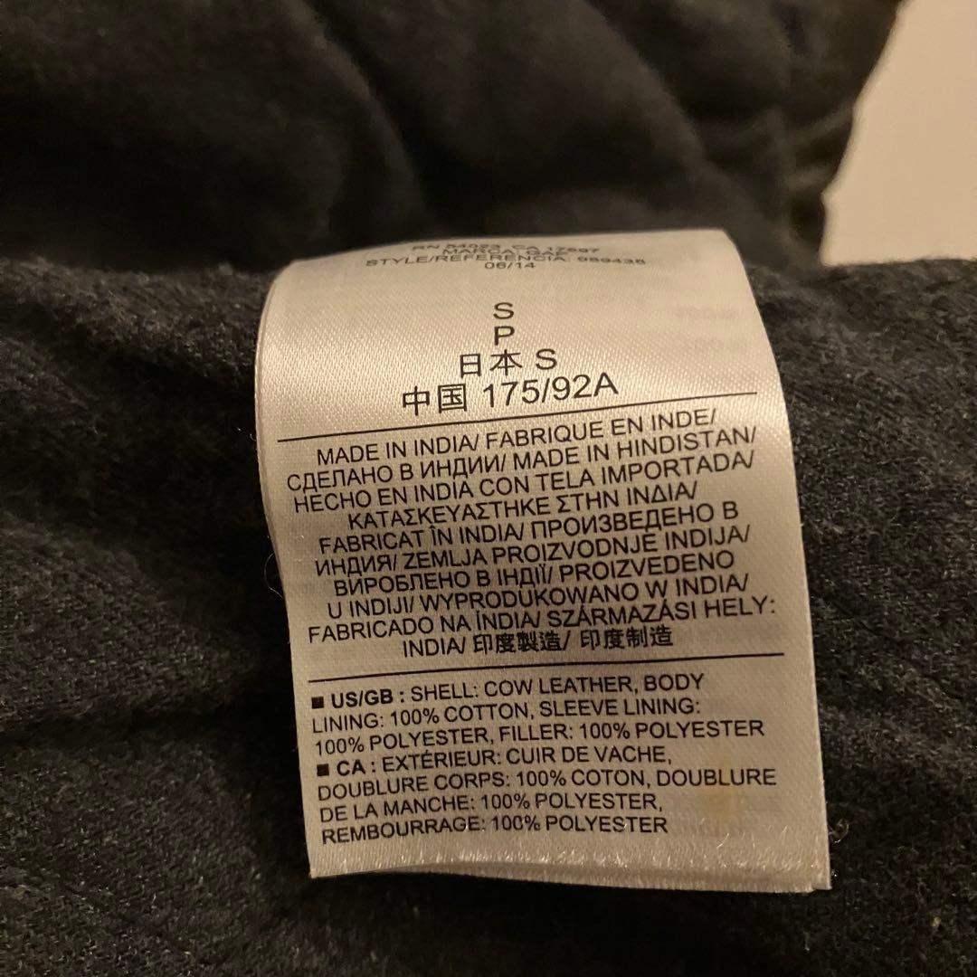 GAP　ギャップ　レザージャケット　本革　牛革　ブラウン　シングルライダース