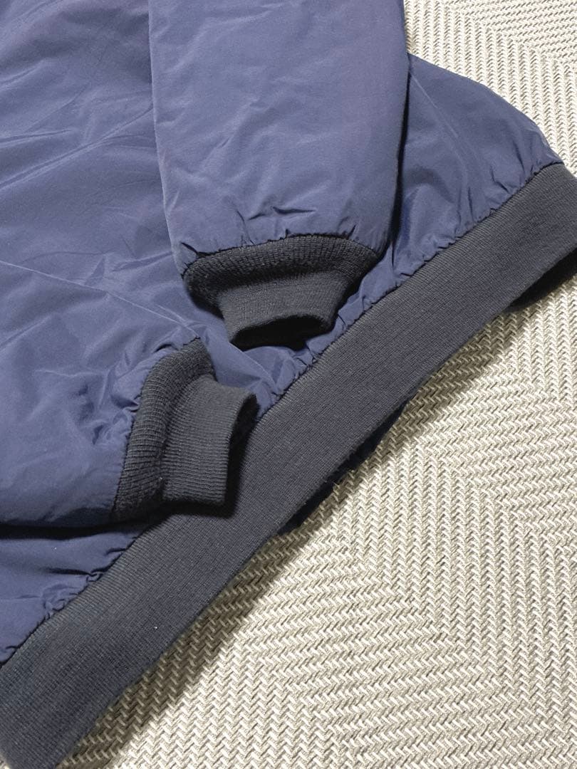美品 00s L.L.Bean ウォームアップジャケット M ネイビー フリース