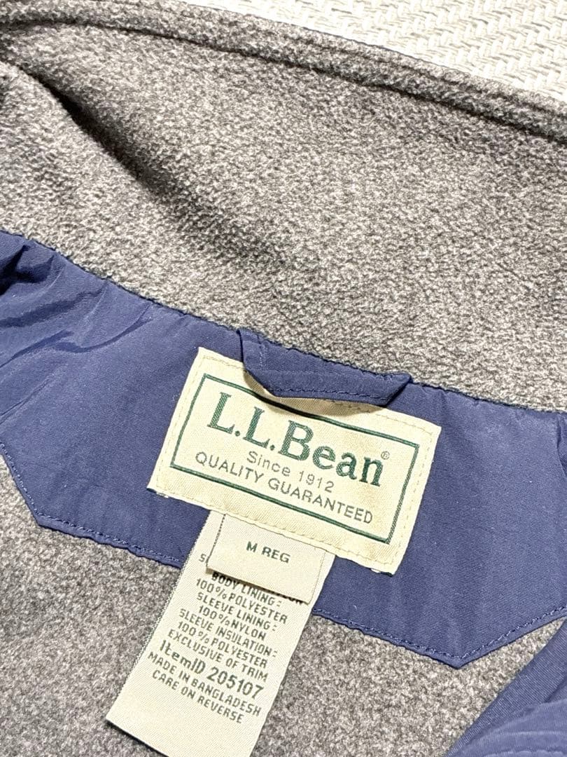 美品 00s L.L.Bean ウォームアップジャケット M ネイビー フリース