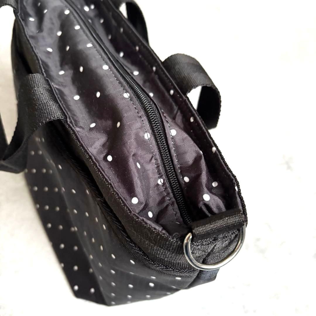 未使用級✨ レスポートサック BUCKET TOTE プティドット トート 黒