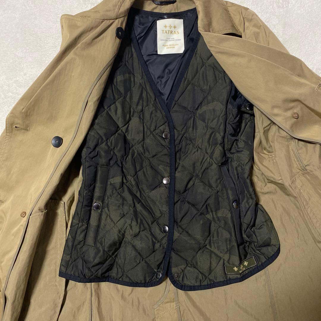 タトラス TATRAS ライナーダウン付き　トレンチコート レディース 2