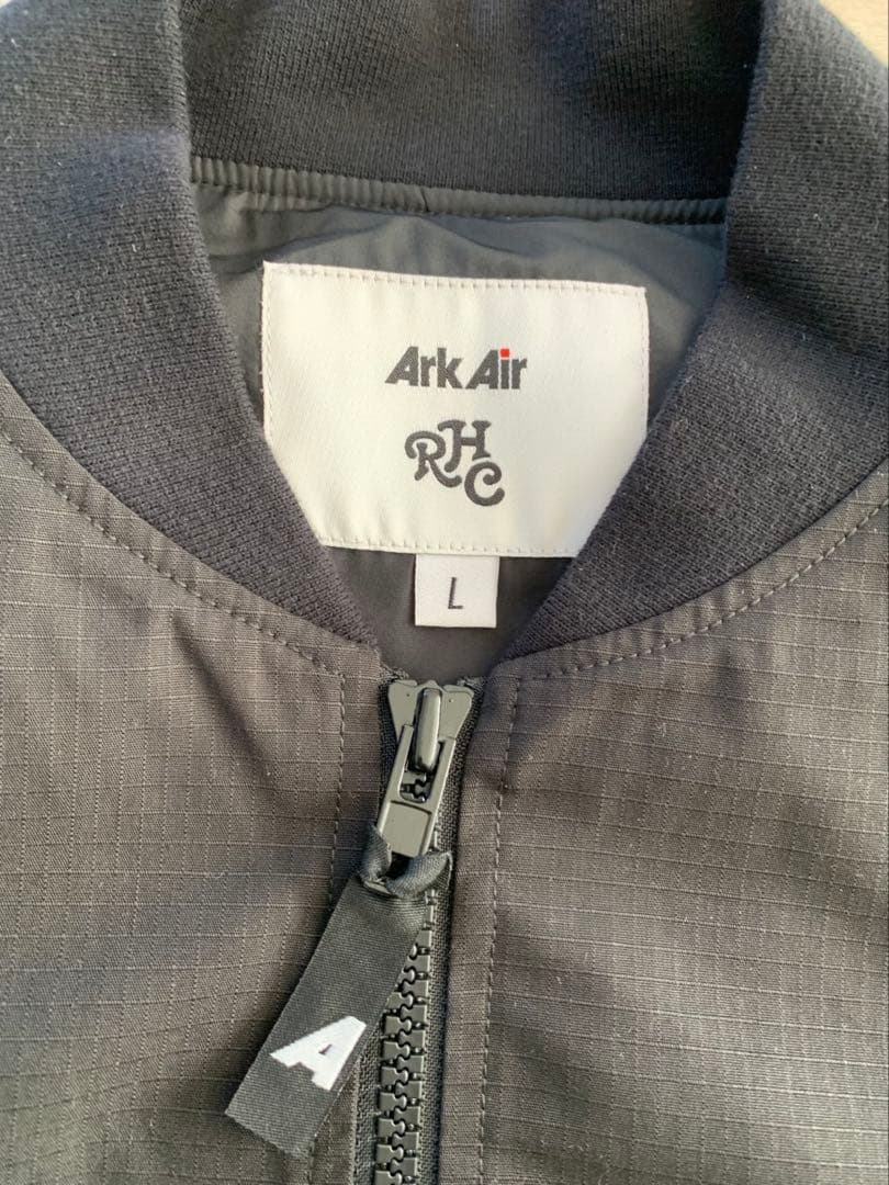 Ark Air ブラック ジップアップブルゾン Lサイズ