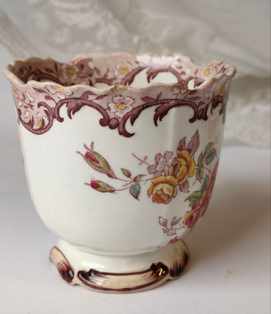 希少　サルグミンヌ　FLEURY　カップ&ソーサー　フランスアンティーク