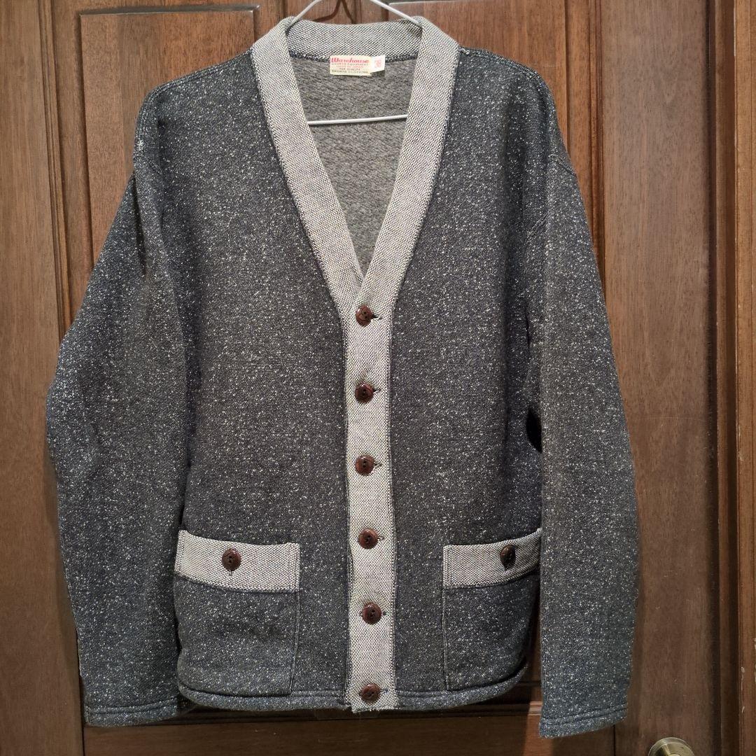 Warehouse ゴマ塩カーディガン 38サイズ グレー