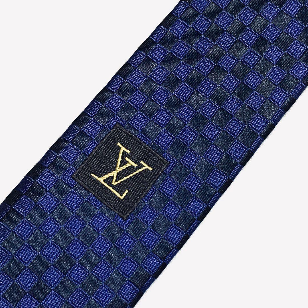 未使用級 ルイヴィトン Louis Vuitton ネクタイ シルク ダミエ