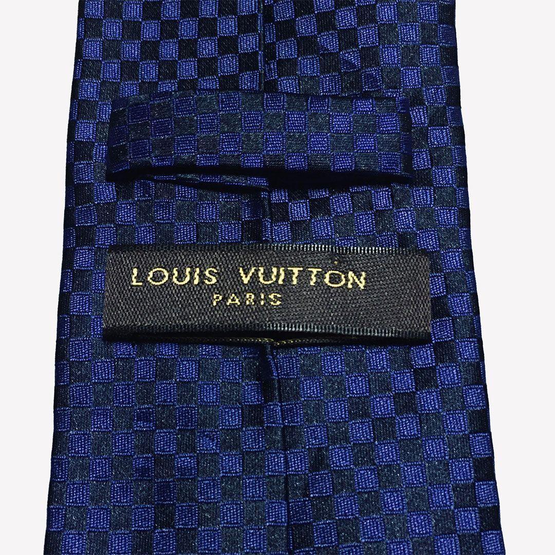 未使用級 ルイヴィトン Louis Vuitton ネクタイ シルク ダミエ