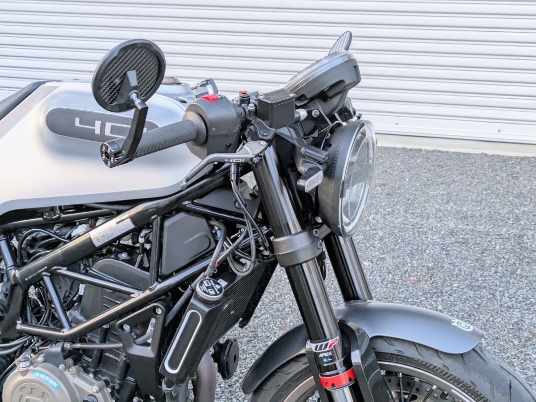 ハスクバーナ ヴィットピレン401専用 カーボン バーエンドミラー新品未使用