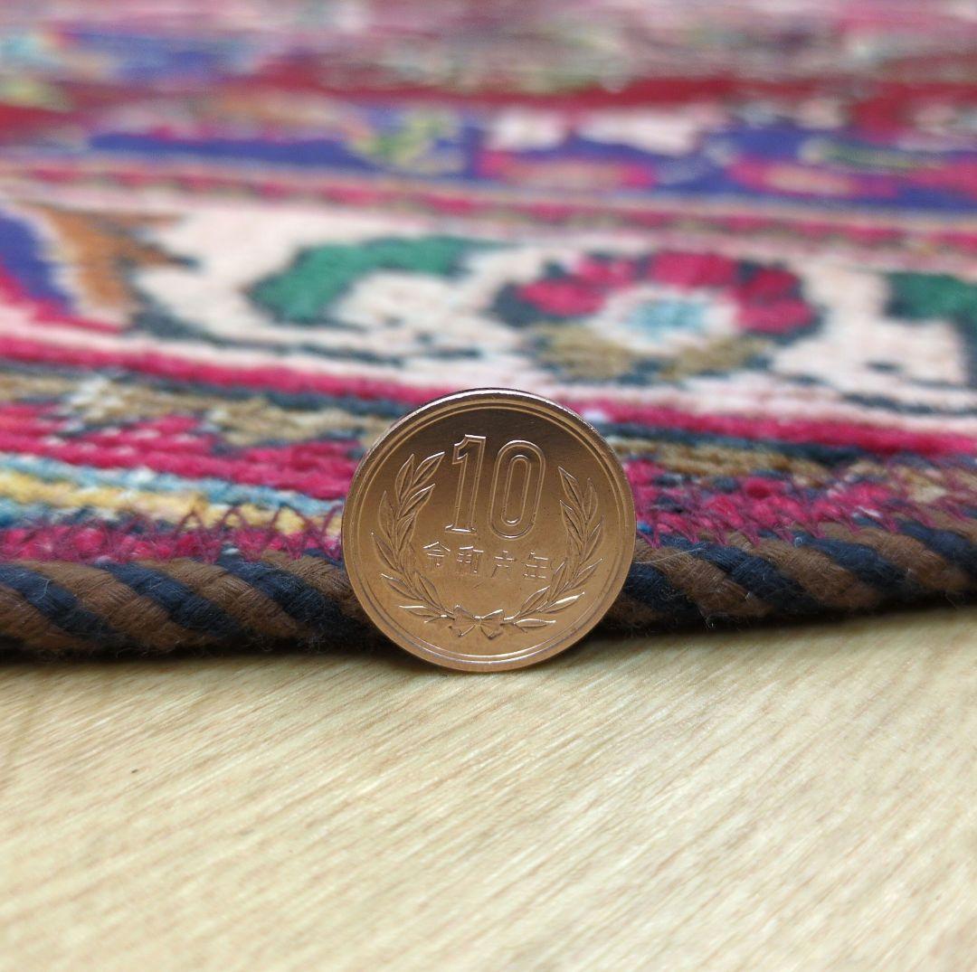 ペルシャ絨毯 パッチワーク アンティーク 146x146手織り クリー