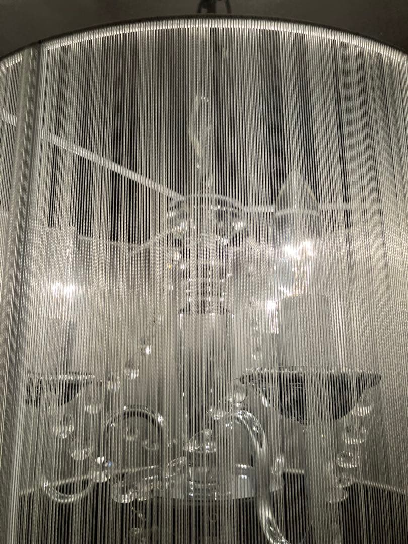 シェード シャンデリア 3灯 ホワイト 点灯動作確認済み