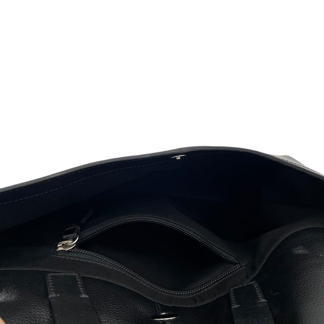 良品 COACH メッセンジャーバッグ レザー ブラック トンプソン 70313