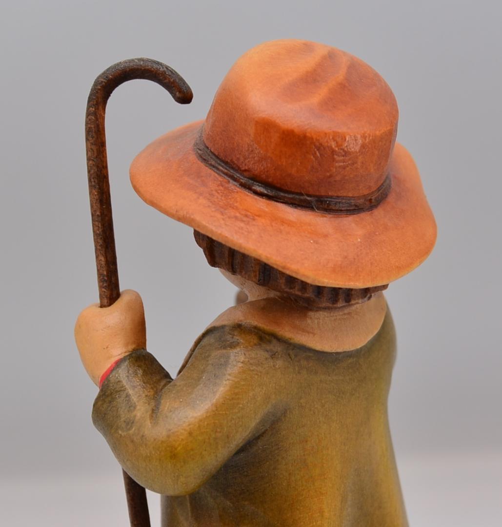 導きの光　アンリ　ANRI　サラケイ　木彫り人形　イタリア　17ｃｍ　箱付き