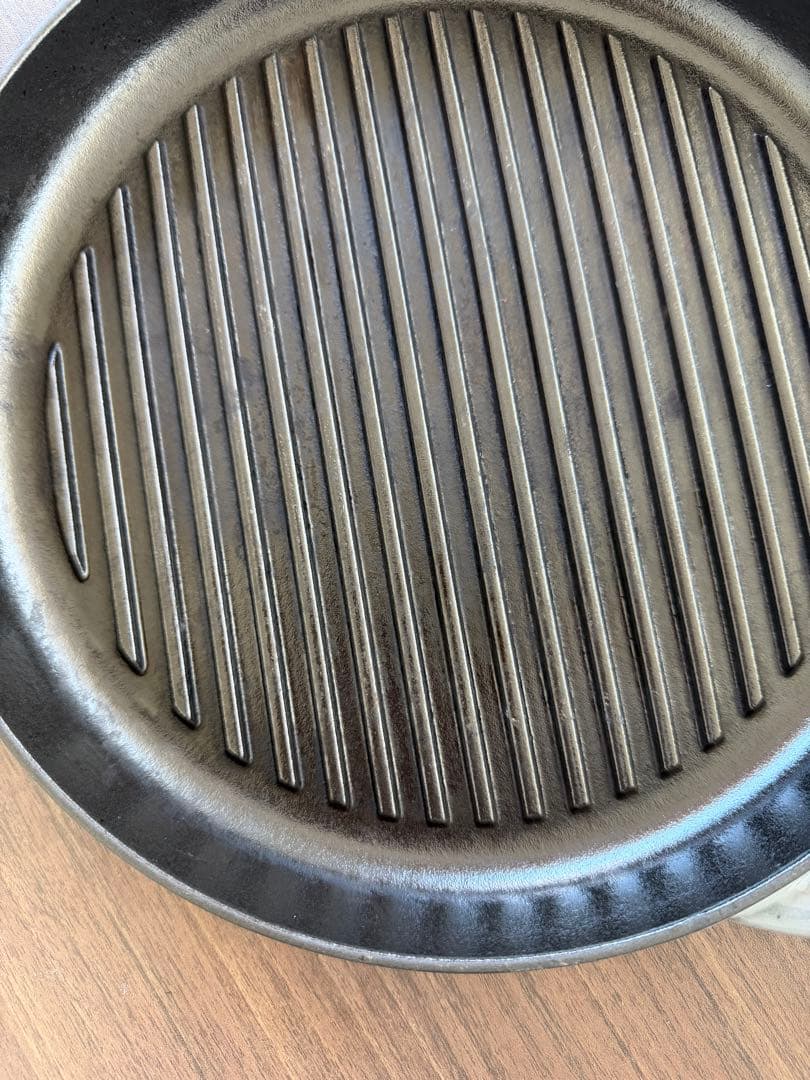 STAUB ピュアグリル ラウンド 26cm グレー