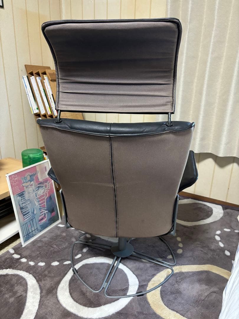 KEBE ケベ リクライニングチェア フランスベッド販売 デンマーク 本革 黒