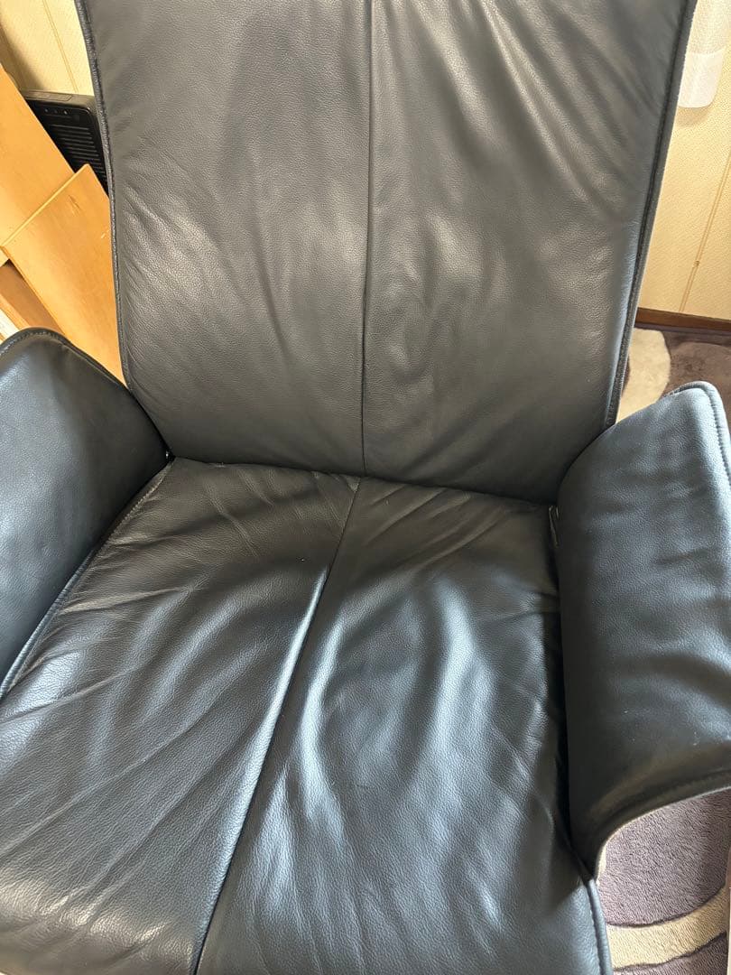 KEBE ケベ リクライニングチェア フランスベッド販売 デンマーク 本革 黒