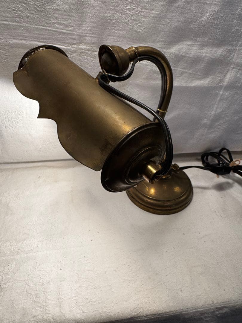 アンティーク真鍮デスクランプ