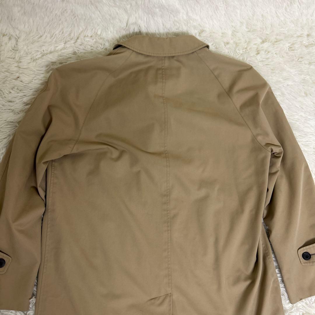 極美品 アクアスキュータム ステンカラーコート チェック ライナー ベージュ