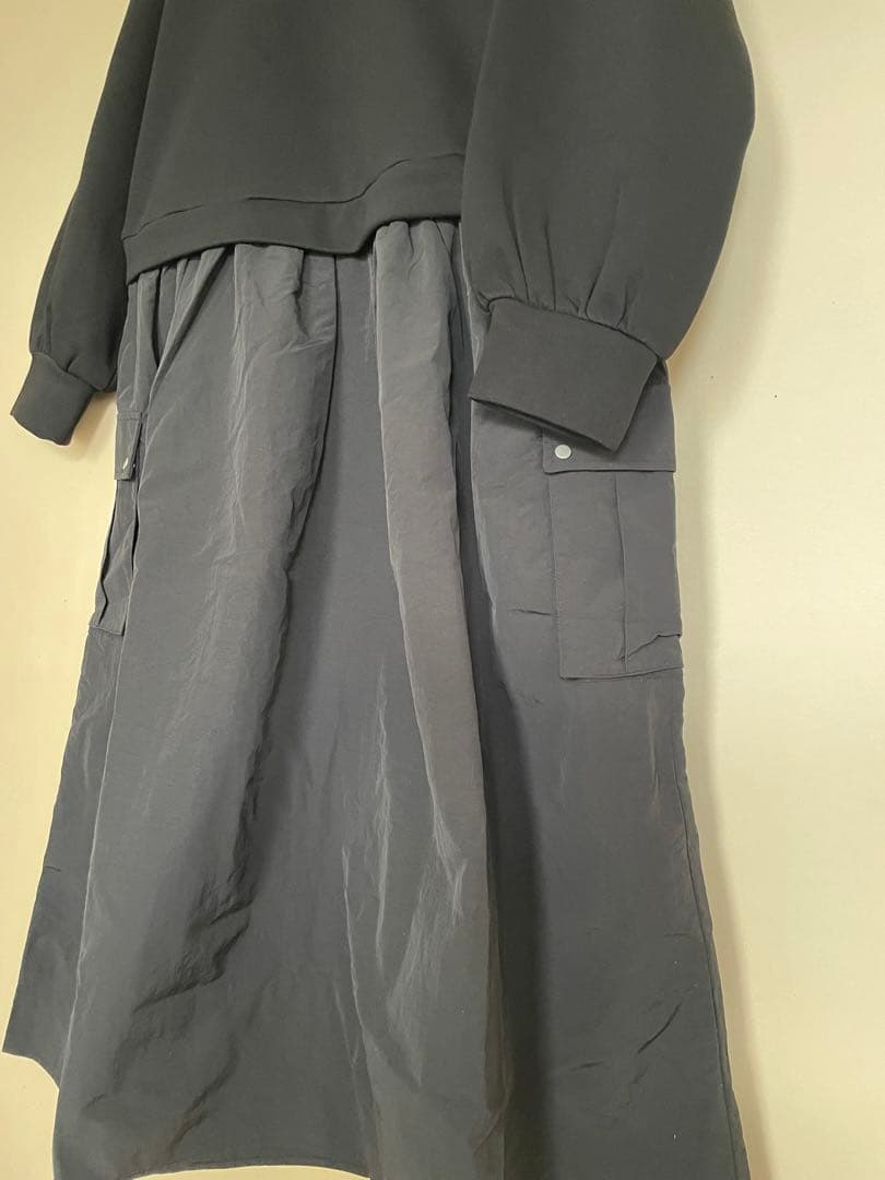 カジュアル ブラック ワンピース