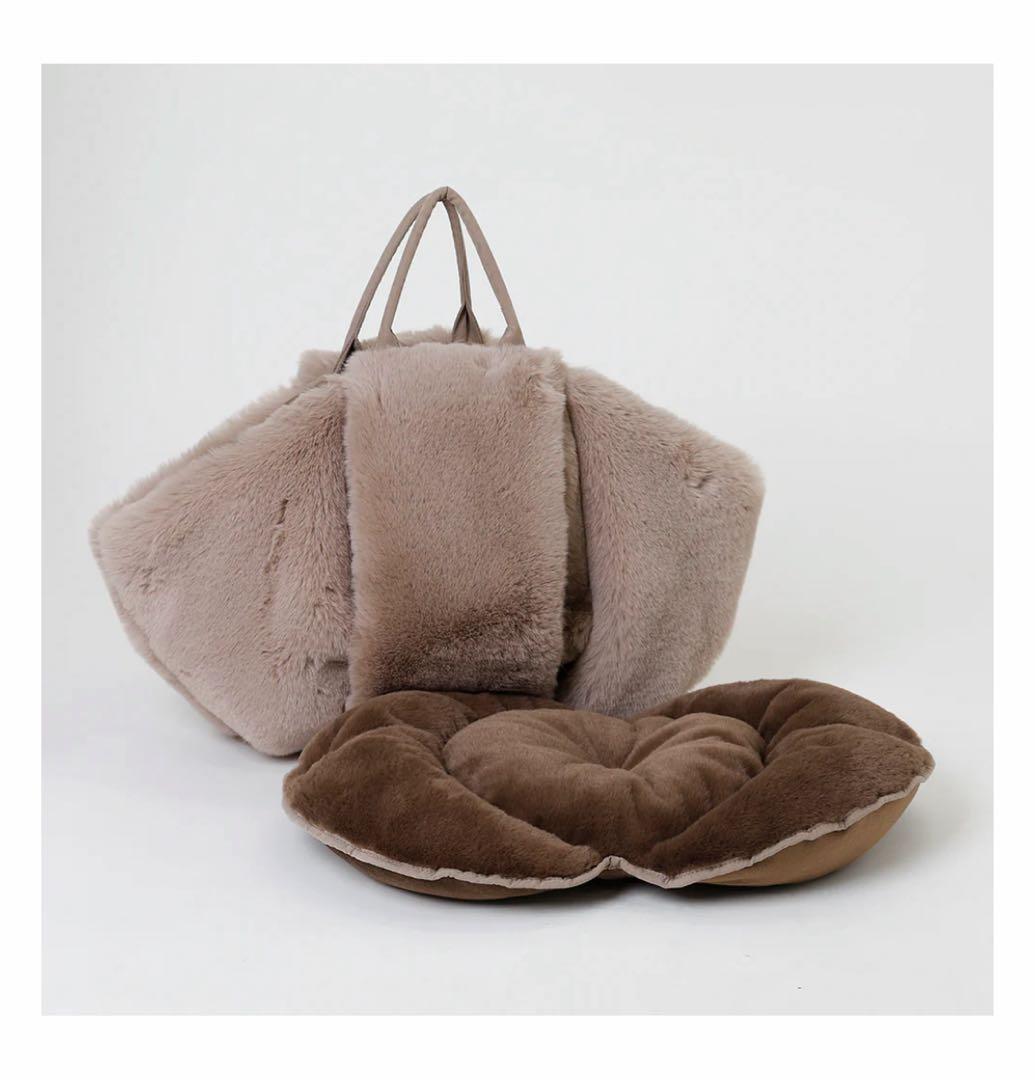 monchéri 2wayハンモック型メッシュ付きファースリングバッグ モカ