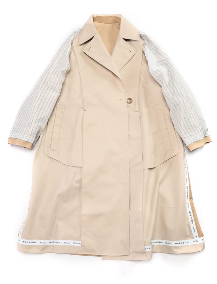 Weekend MaxMara 2wayリバーシブルテクニカルトレンチ 38
