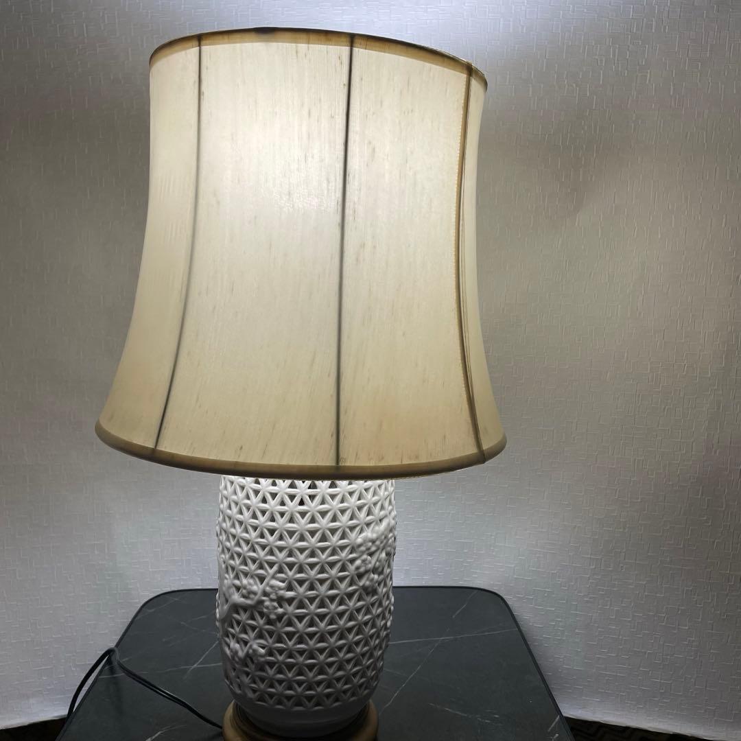 昭和レトロ　ランプ　陶器　アンティーク　照明