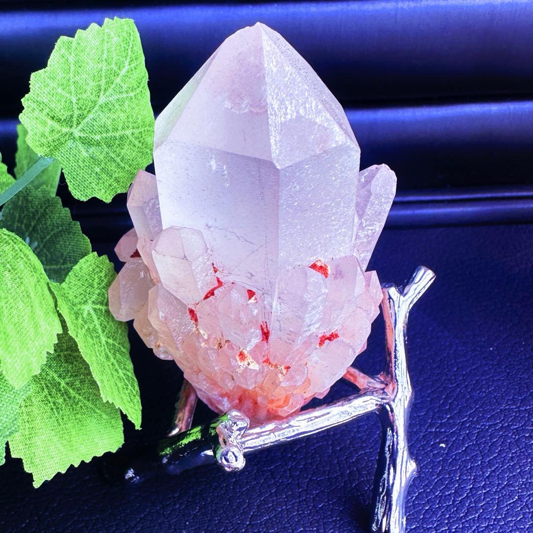 爆アレ❗️可愛いピンク♡超綺麗マダガスカル産パイナップルピンククラスターA1488