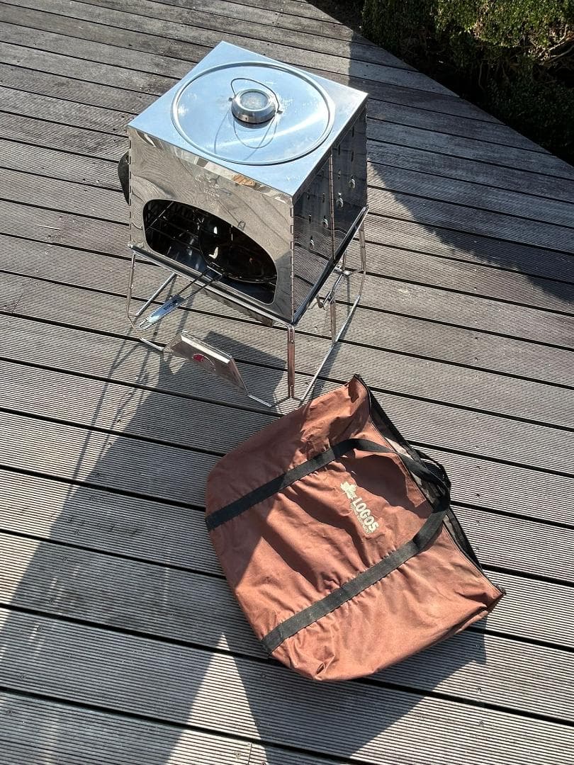 LOGOS THE KAMADOと専用遮温カバーの焚き火台セット