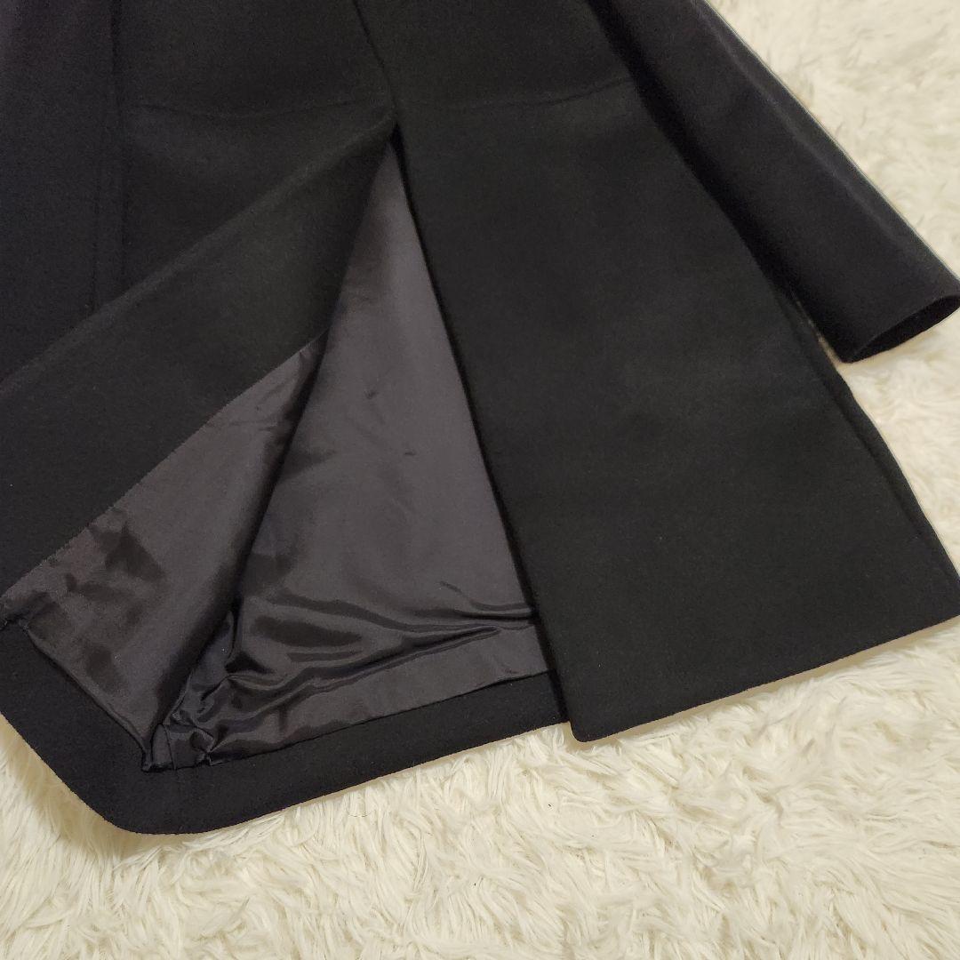 【美品】YOKO CHAN ヨーコチャン 日本製 ノーカラーコート 40 L