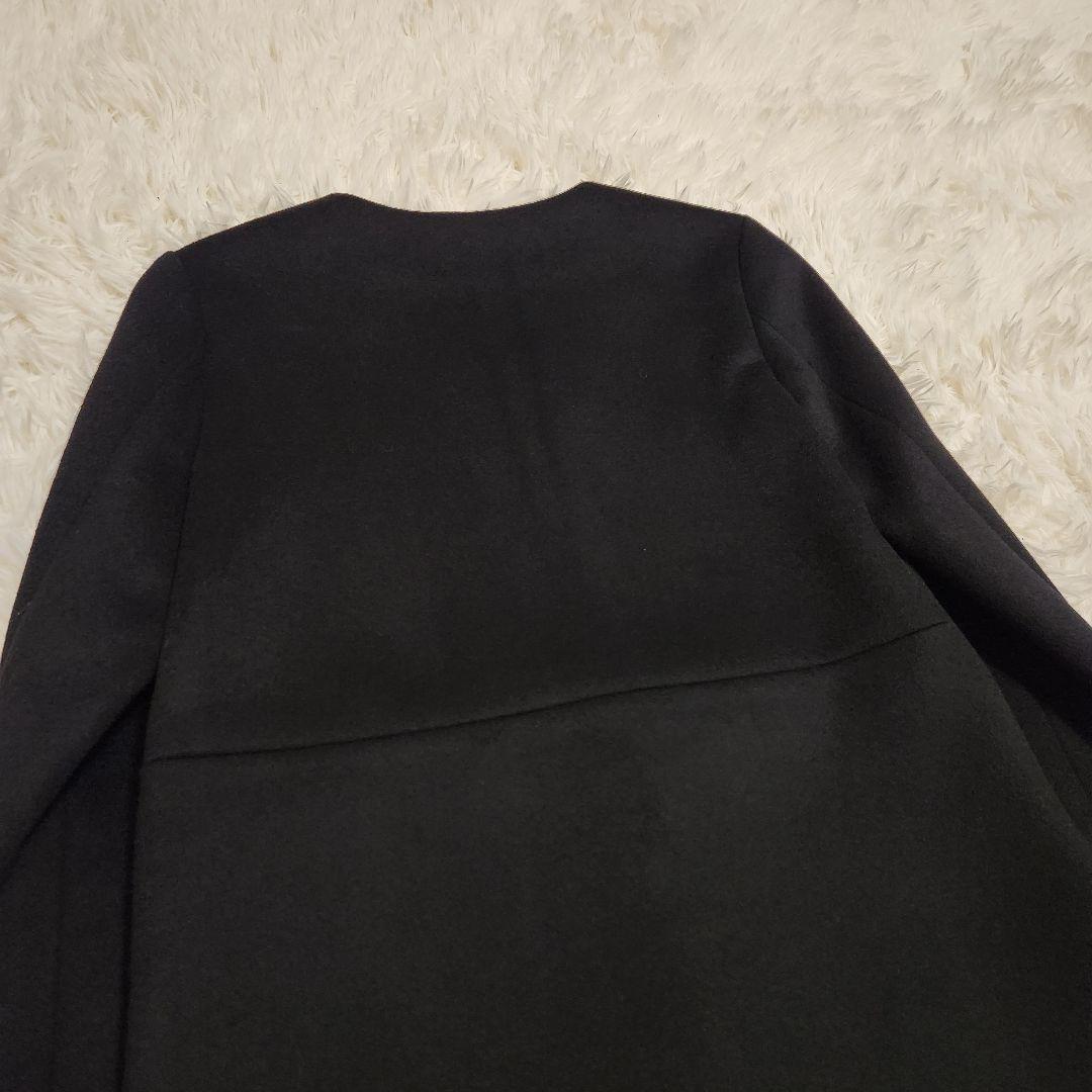 【美品】YOKO CHAN ヨーコチャン 日本製 ノーカラーコート 40 L