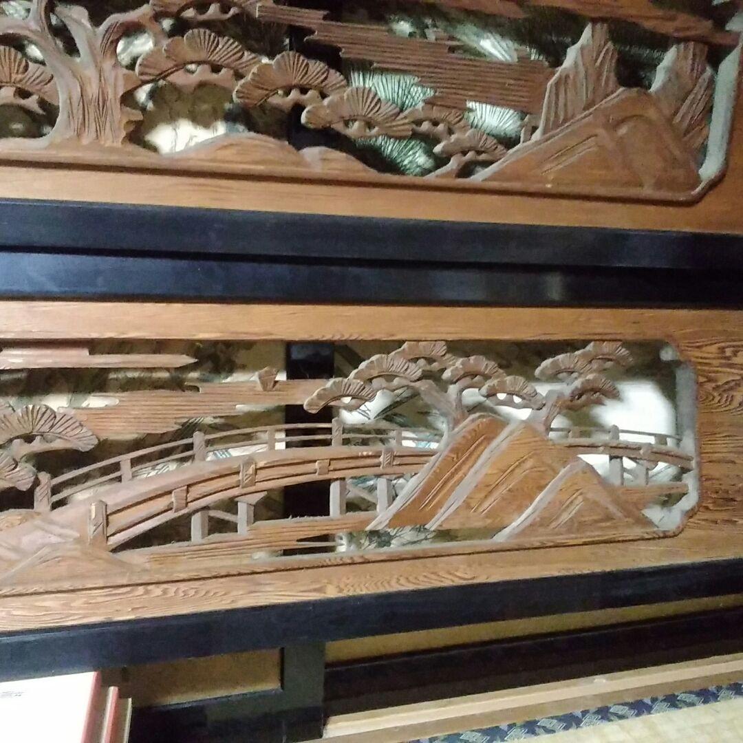 手彫り欄間－立体彫り