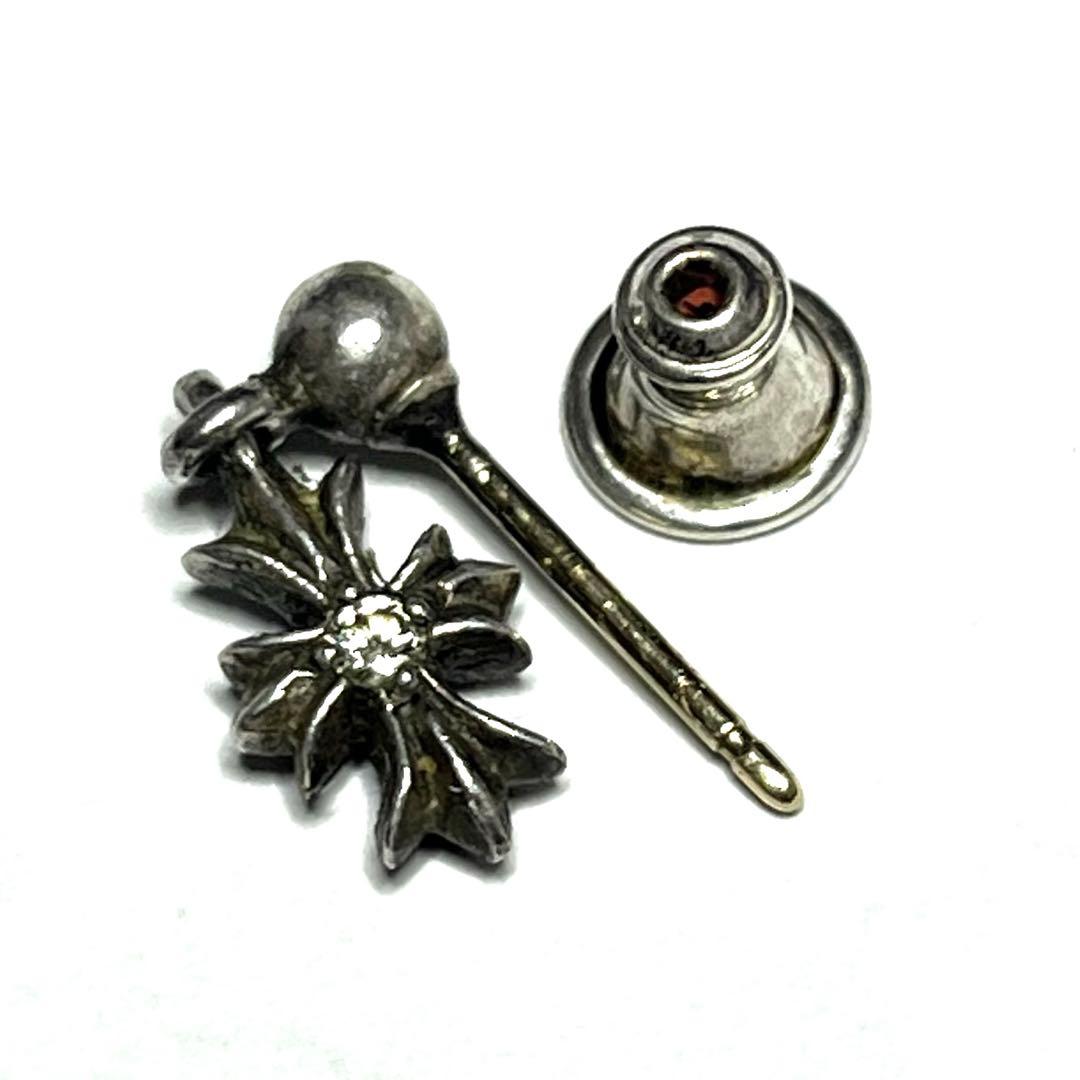 ”純正両面ダイヤ” クロムハーツ　タイニーeドロップピアス