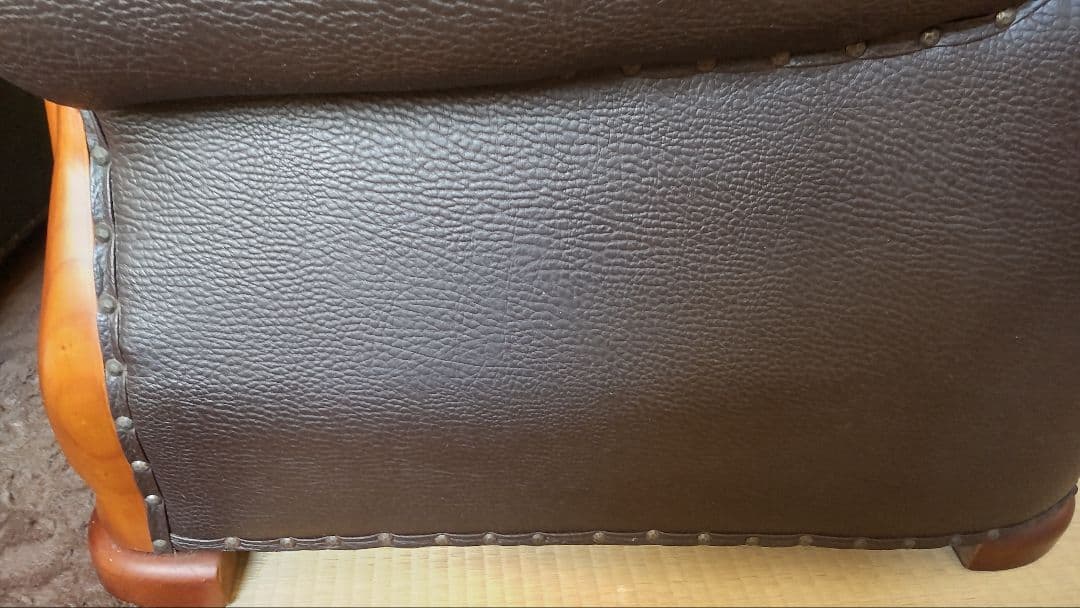 ブラックレザー 3人掛け２人掛けソファセット（テイクアウト＆デリバリー）