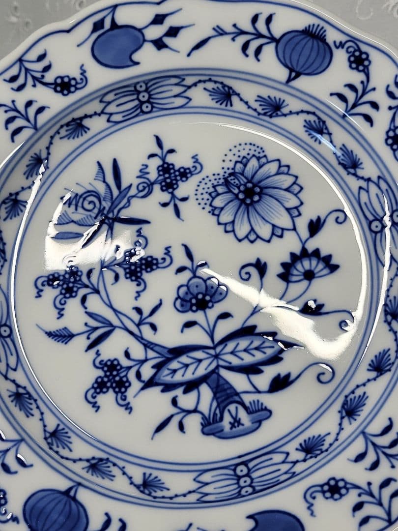 未使用✨マイセン ブルーオニオン プレート 18cm皿 サラダ デザート②