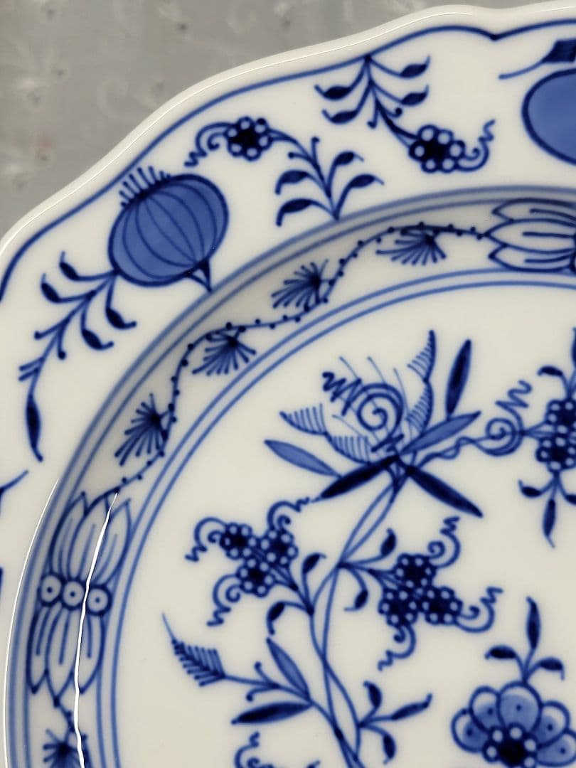 未使用✨マイセン ブルーオニオン プレート 18cm皿 サラダ デザート②