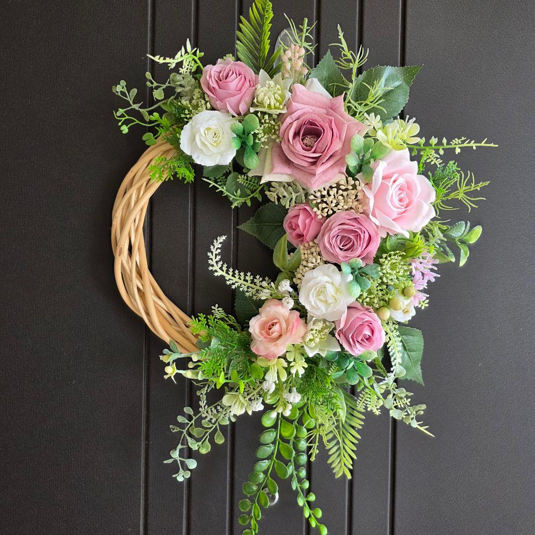 【専用】フラワーリース 4点 早秋11.12.13.14 玄関リース 造花