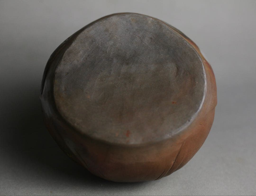 備前焼 難波好陽 細工 縁起物 七福神 布袋 置物 在銘 時代物 香炉 備前