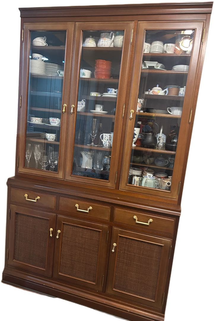 マルニ地中海シリーズ　高級食器棚　アンティーク家具