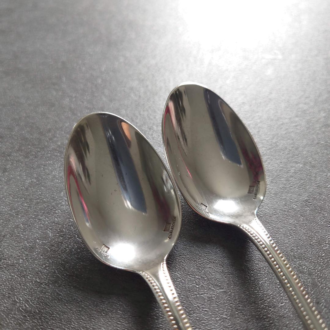クリストフル パール ケーキフォーク コーヒースプーン 4点