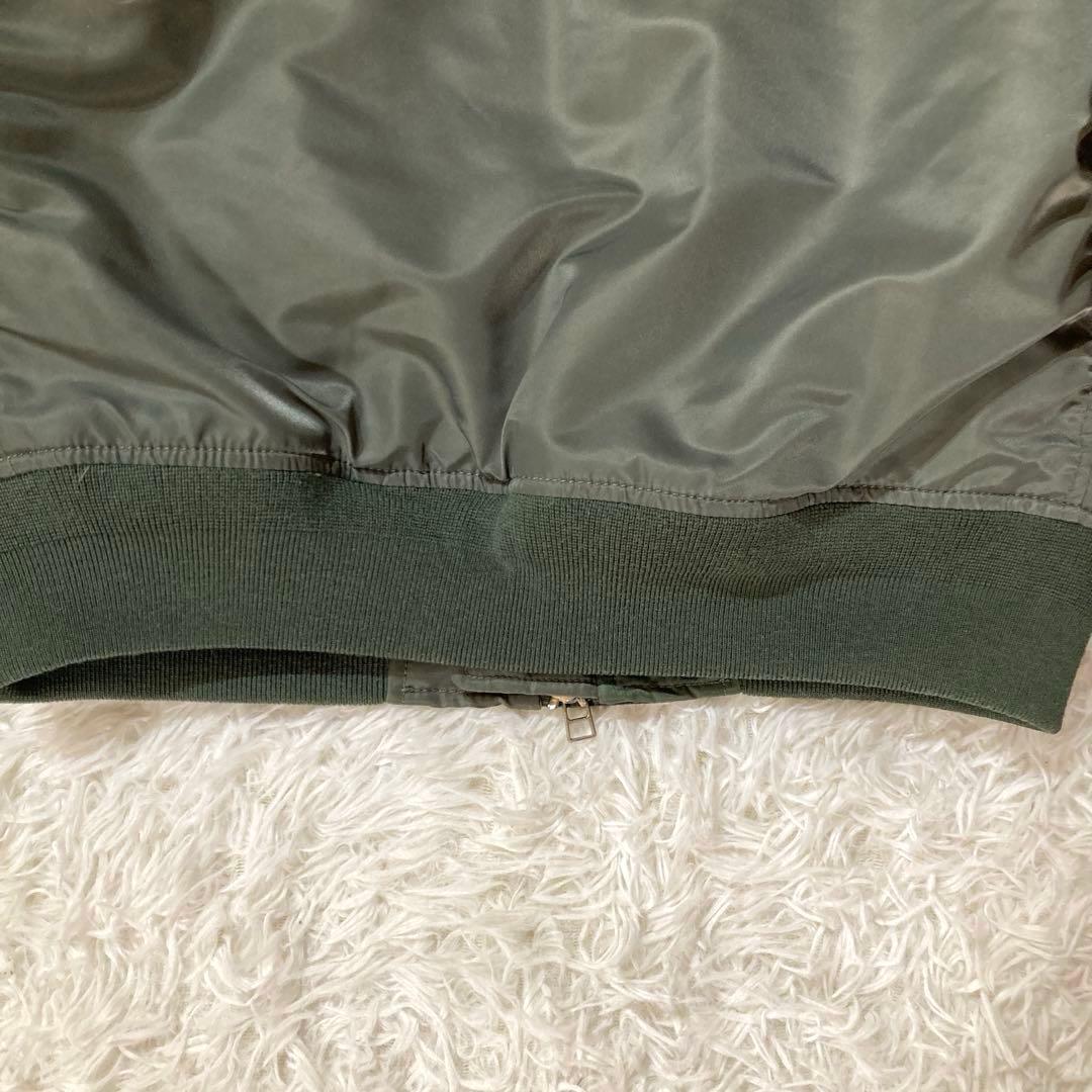 BEAMS MA-1 左右クレイジーパターン　裏地キルティング仕様 Mサイズ