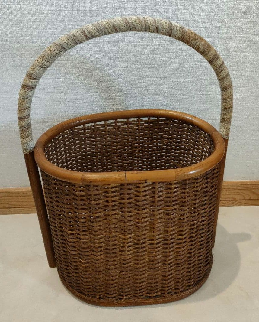 大きな籐かご ラタン 収納家具 さえら