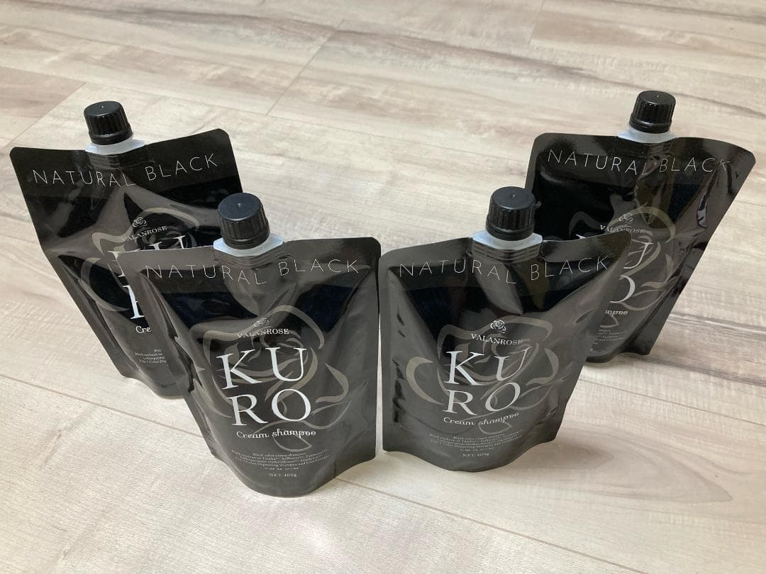 や*ま様 KURO ナチュラルブラック クリームシャンプー 400g×4本