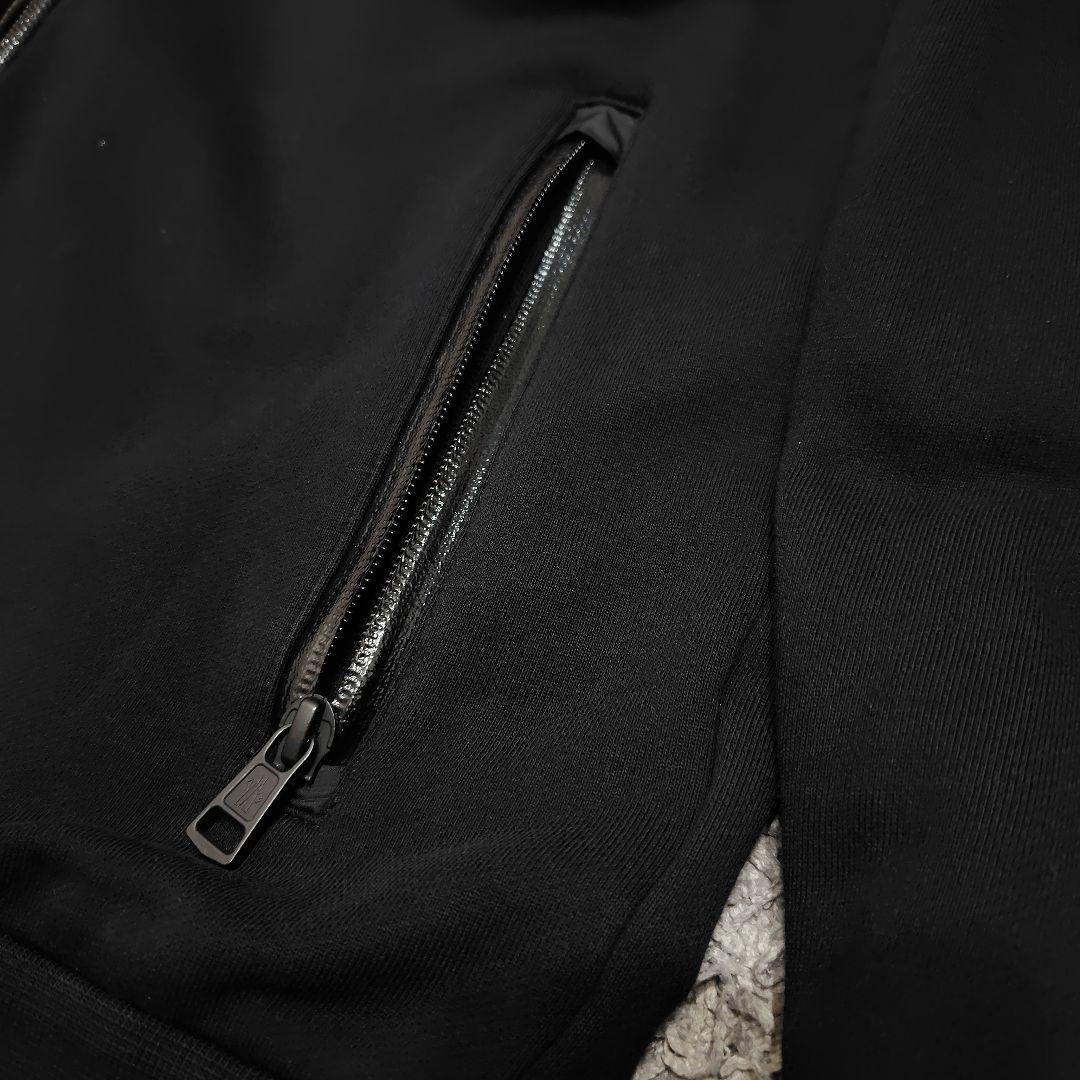 モンクレール Maglia Cardigan ジップアップパーカー 黒 M