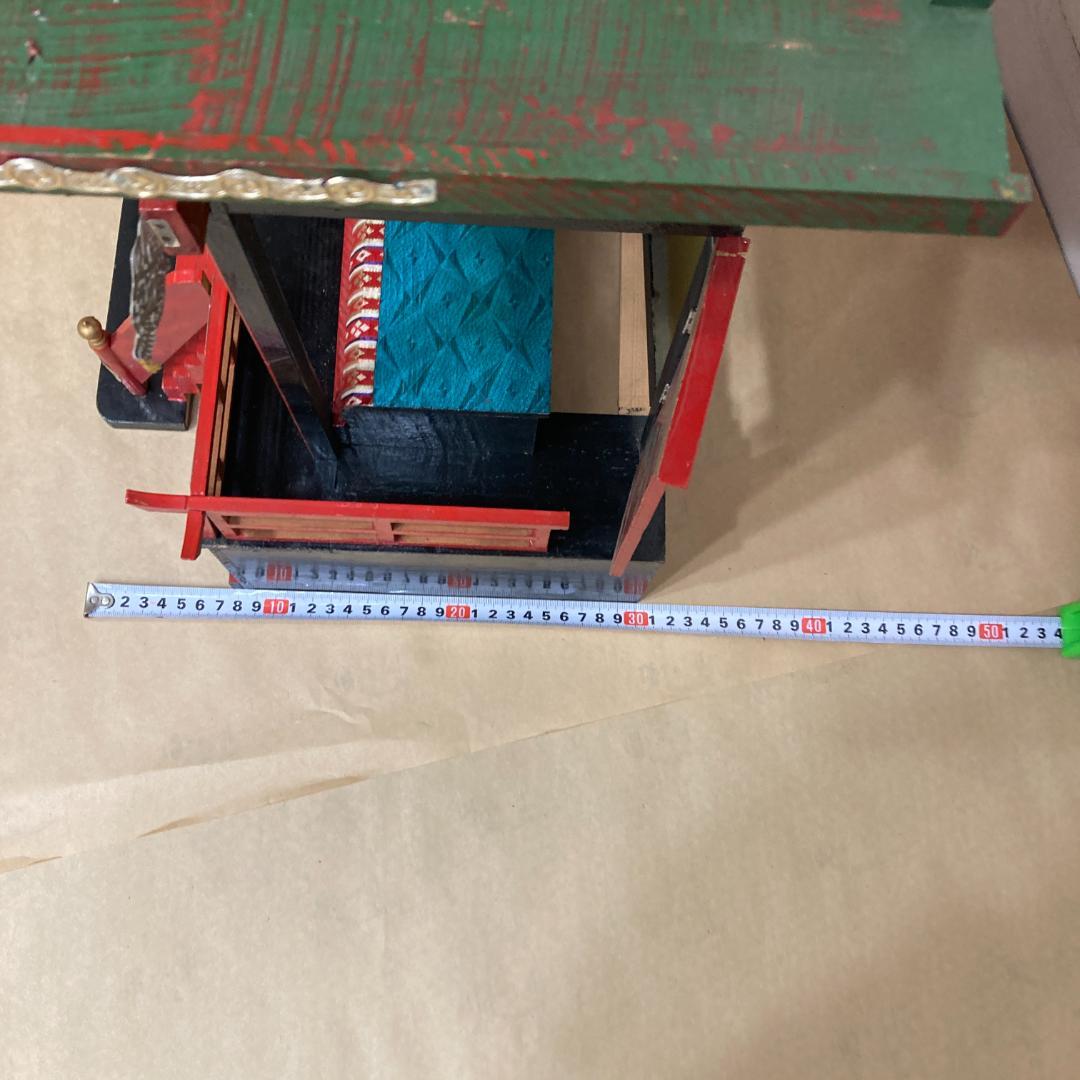 ひな御殿 豊寿殿　木製 組み立て式 御殿飾り　雛人形 ひな祭 昭和レトロ