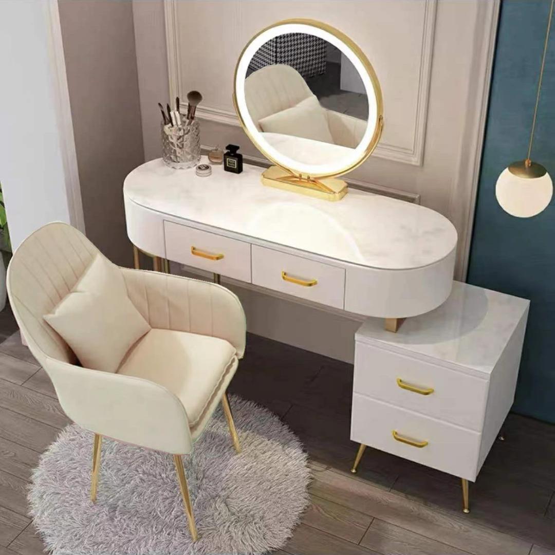 モダン ホワイト ドレッサー 訳あり品 デスクのみ J201-100-49