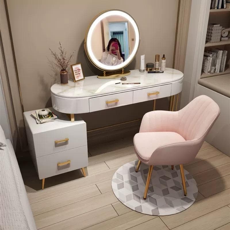 モダン ホワイト ドレッサー 訳あり品 デスクのみ J201-100-49