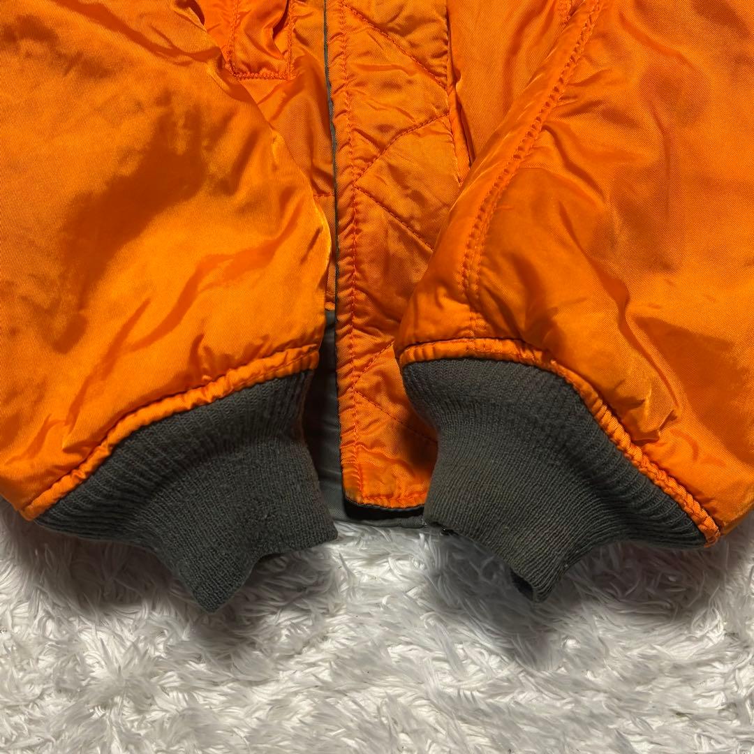 希少 80s 90s アルファ MA-1 フライトジャケット カーキ USA製