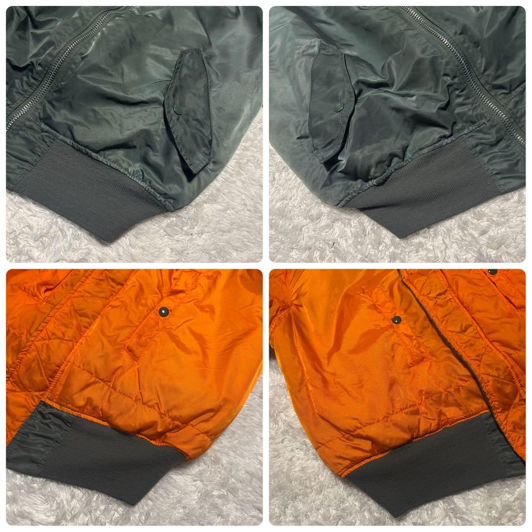 希少 80s 90s アルファ MA-1 フライトジャケット カーキ USA製